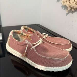 Hey Dude Wally Eco Sox Redwood  US Men's 10 Excellent